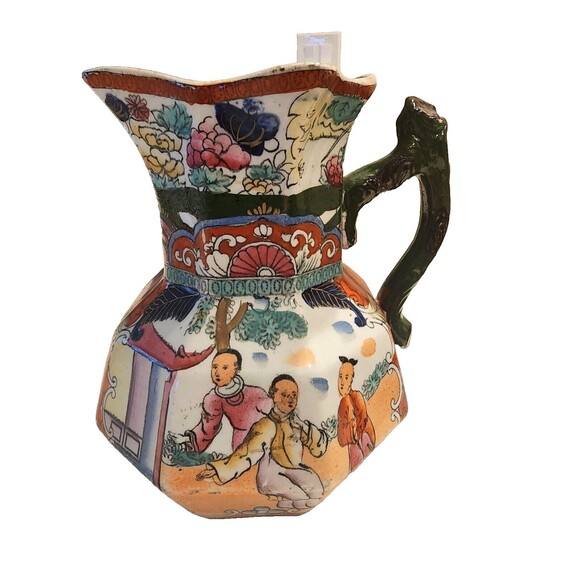 Mason's Ironstone Hydra Scale Chinoiserie Imari Jug 6.5